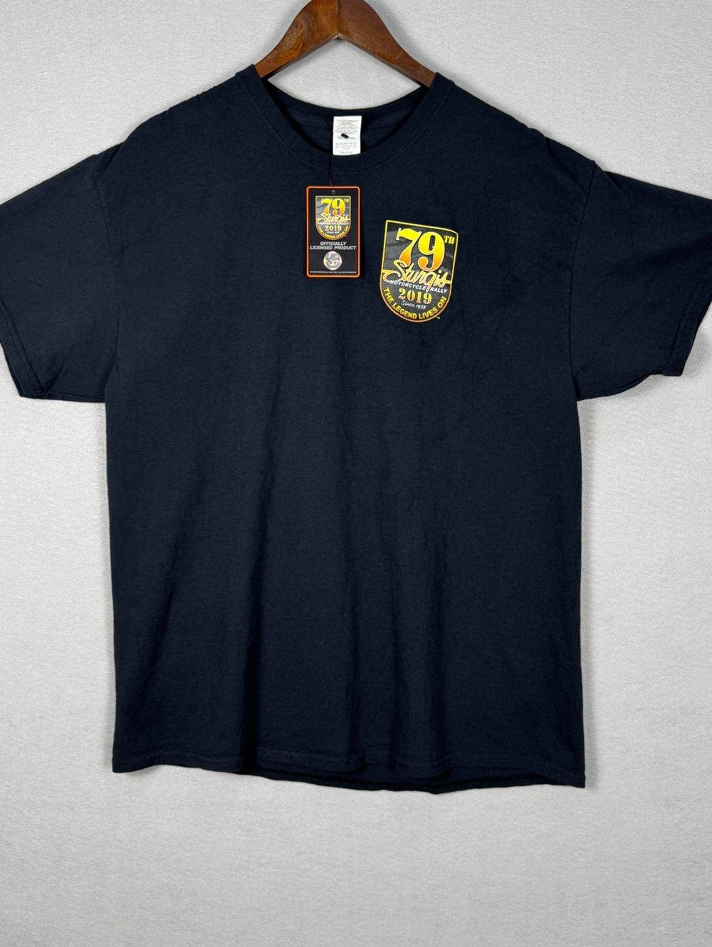 Sturgis Men's XL Black Cotton T-Shirt 79th Rally 2019 NWT